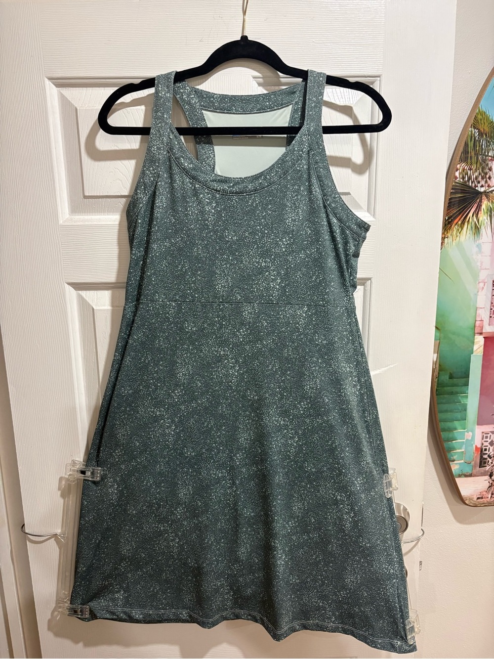 Columbia Sparkle Tank Mini Dress in Teal Green